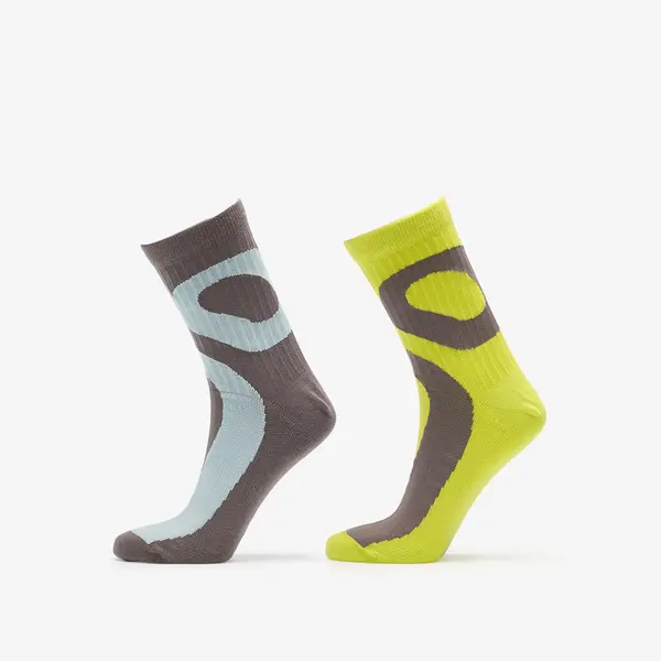 On Nogavice On Liquid Logo Sock High 2-Pack Lime/ Eclipse L