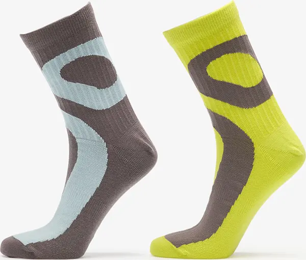 On Nogavice On Liquid Logo Sock High 2-Pack Lime/ Eclipse S