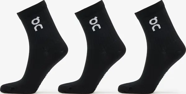 On Nogavice On Logo Sock High 3-Pack Black S
