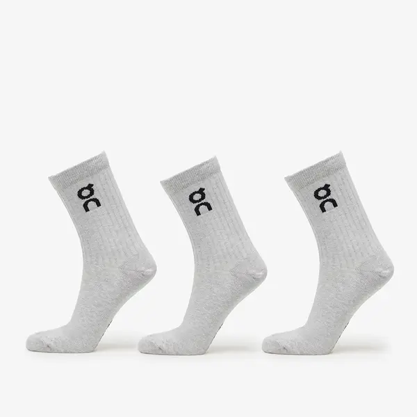 On Nogavice On Logo Sock High 3-Pack Heather Gray S