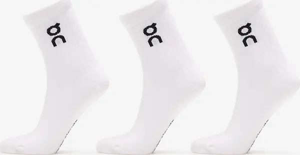 On Nogavice On Logo Sock High 3-Pack White M