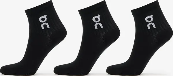 On Nogavice On Logo Sock Mid 3-Pack Black S