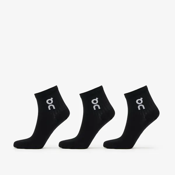 On Nogavice On Logo Sock Mid 3-Pack Black S
