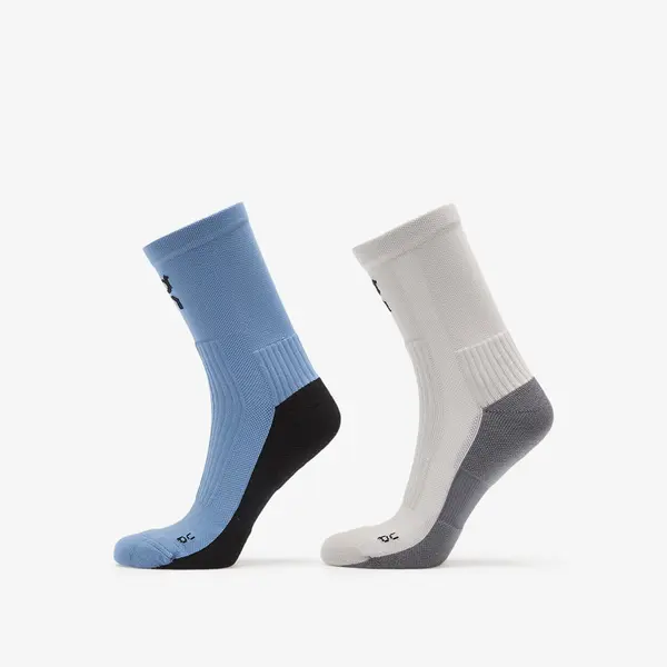 On Nogavice On Trail Sock High 2-Pack Glacier/ Dust L