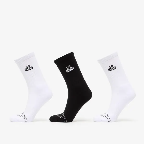 FTSHP Nogavice Playboy x FTSHP Socks 3 Pack Black/ White 36-38