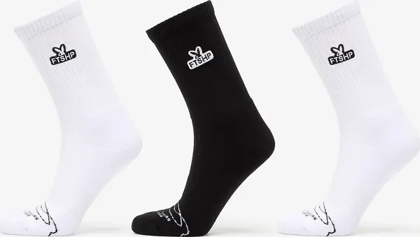 FTSHP Nogavice Playboy x FTSHP Socks 3 Pack Black/ White 39-42