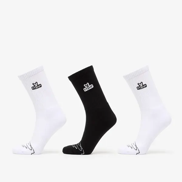 FTSHP Nogavice Playboy x FTSHP Socks 3 Pack Black/ White 43-46