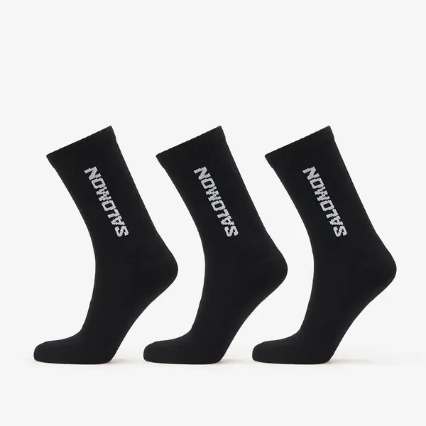 Salomon Nogavice Salomon Everyday Crew Socks 3-Pack Black/ Black XL