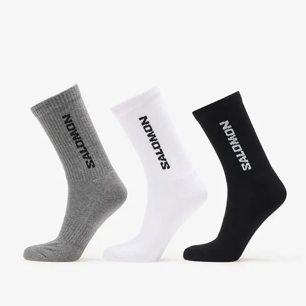 Salomon Nogavice Salomon Everyday Crew Socks 3-Pack Black/ White XL