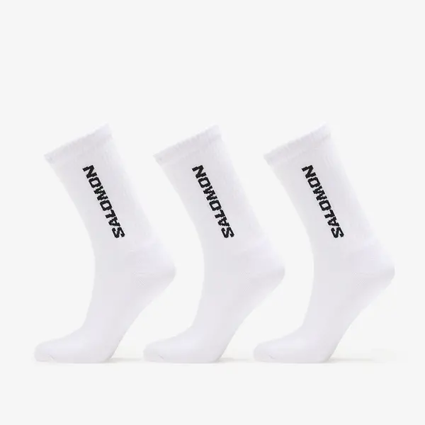 Salomon Nogavice Salomon Everyday Crew Socks 3-Pack White/ White XL
