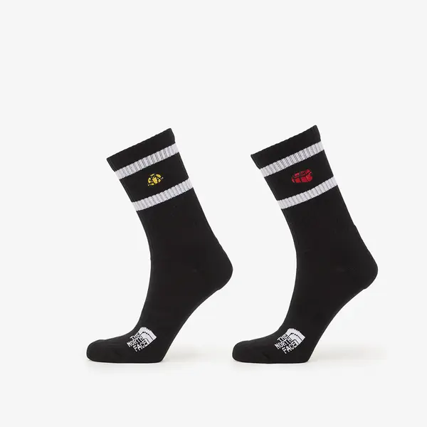 The North Face Nogavice The North Face Everyday Crew TNF Icons Sock 2-Pack TNF Black XS