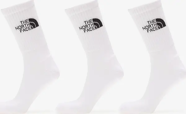 The North Face Nogavice The North Face Everyday Standard Crew Sock 3-Pack TNF White M