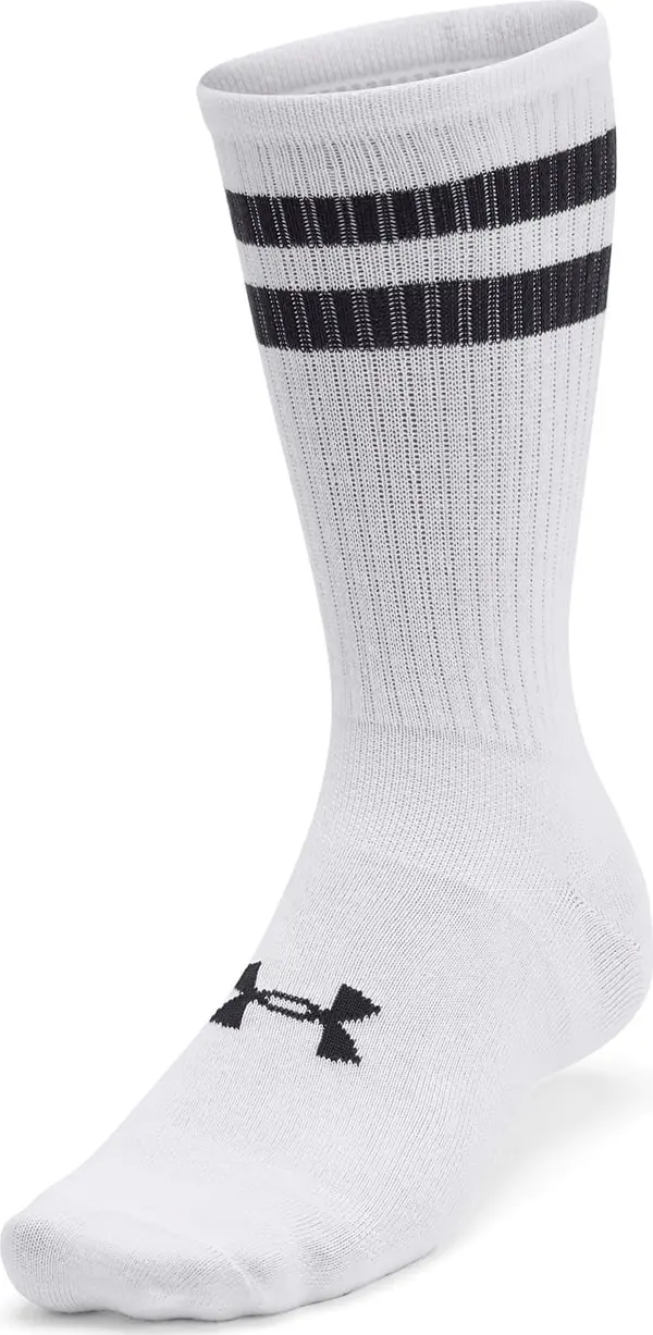 Under Armour Nogavice Under Armour Essential 6-Pack Crew White/ White/ Black XL