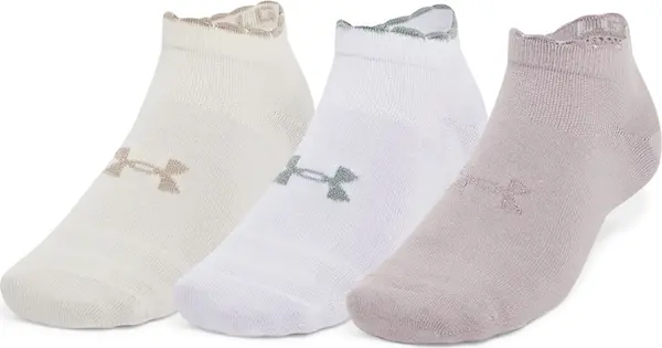 Under Armour Nogavice Under Armour Essential Low Cut 3-Pack Gray Dawn/ White/ Gray Dawn M