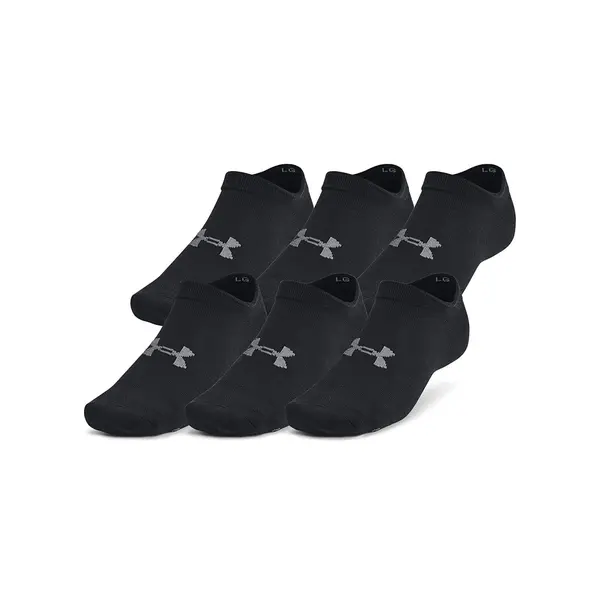 Under Armour Nogavice Under Armour Essential No Show 6-Pack Black S