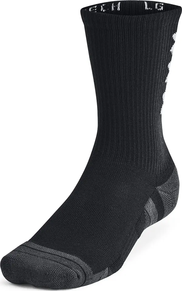 Under Armour Nogavice Under Armour Perf Tech Nov 3-Pack Crew Black/ Black/ White L