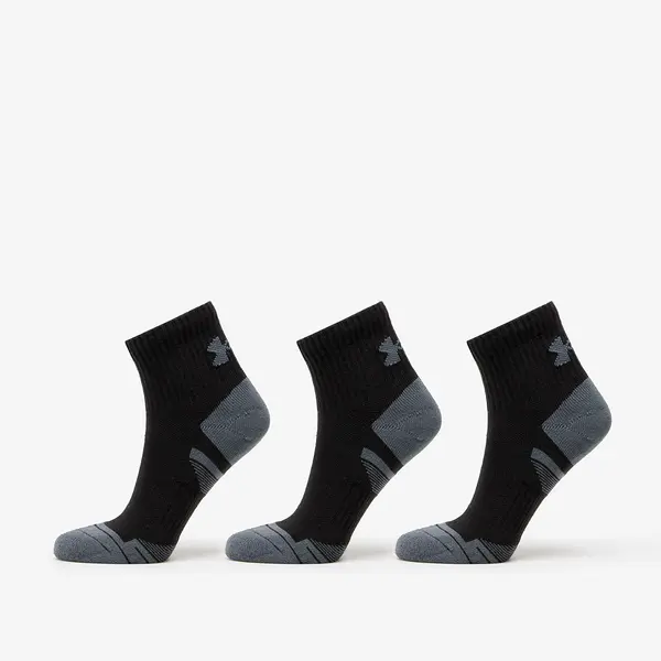 Under Armour Nogavice Under Armour Performance Cotton 3-Pack QTR Socks Black XL