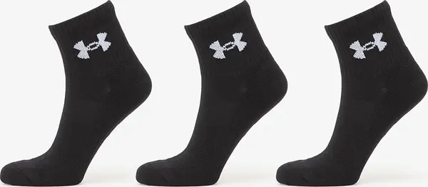 Under Armour Nogavice Under Armour Performance Cotton Qtr Sock 3-Pack Black XL