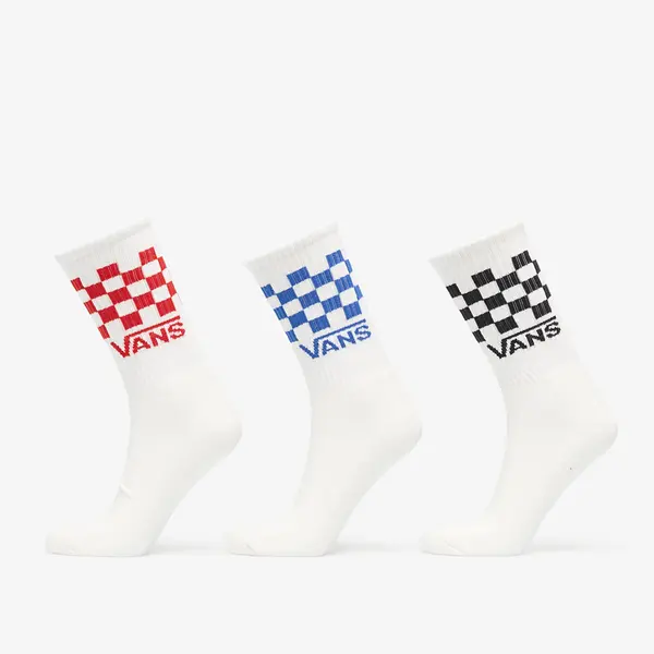 Vans Nogavice Vans Classic Check Crew 3-Pack White M