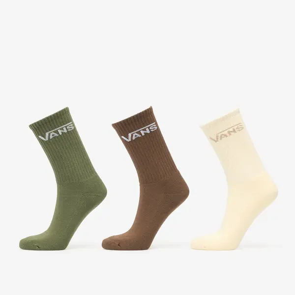 Vans Nogavice Vans Rox Classic Crew Socks Green/ White/Brown XL