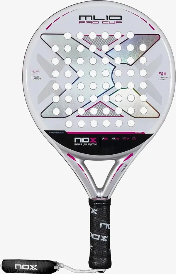 NOX NOX Ml10 Pro Cup Silver By Miguel Lamperti Racket Silver Universal