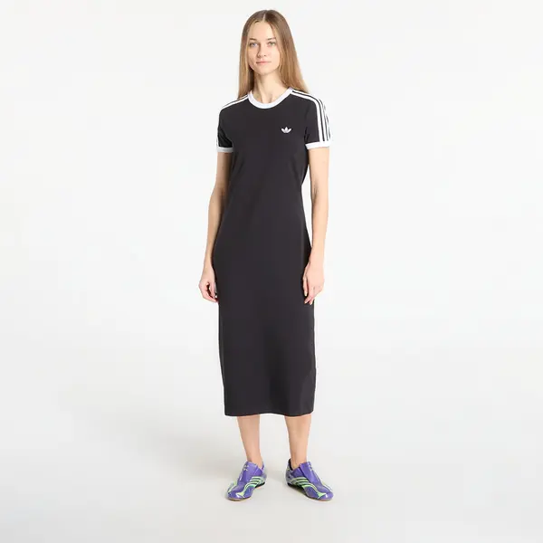 adidas Originals Obleka adidas 3 Stripes Dress (Slim) Black/ White XS