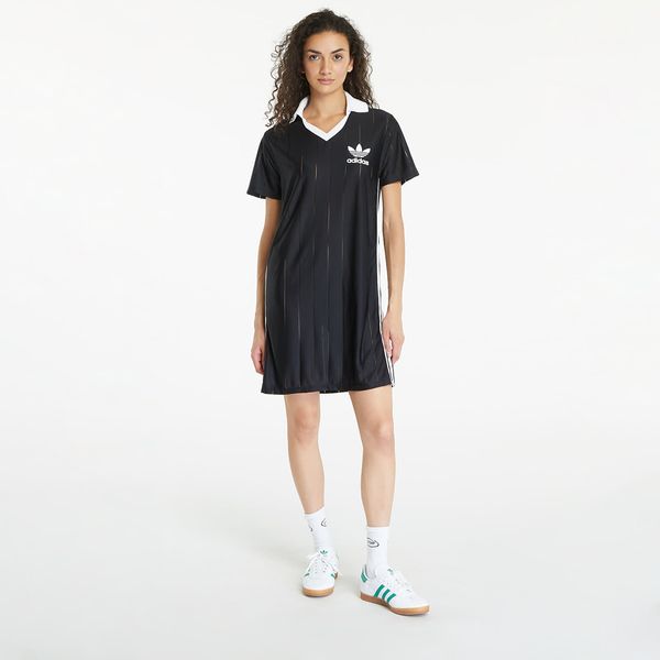 adidas Originals Obleka adidas Adicolor 3-Stripes Pinstripe Dress Black XS