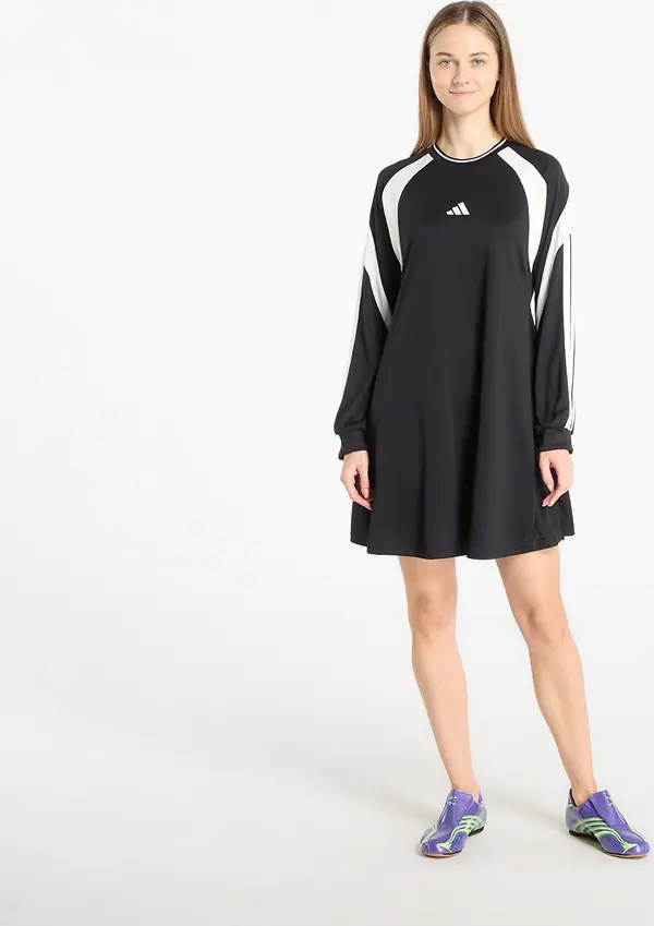 adidas Performance Obleka adidas House Of Tiro Dress Black/ Off White/ White S