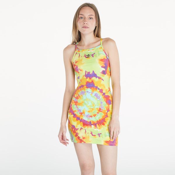 adidas Originals Obleka adidas Tie-Dyed Dress Yellow/ Multicolor XS