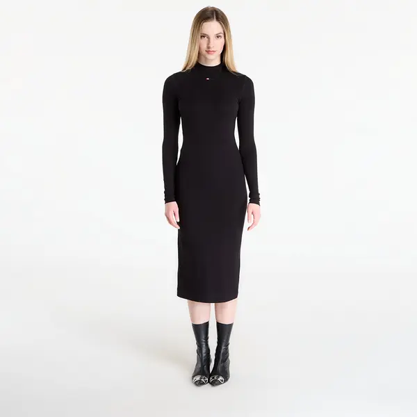 DIESEL Obleka DIESEL D-Mokky-Ls-Microdiv Dress Black S