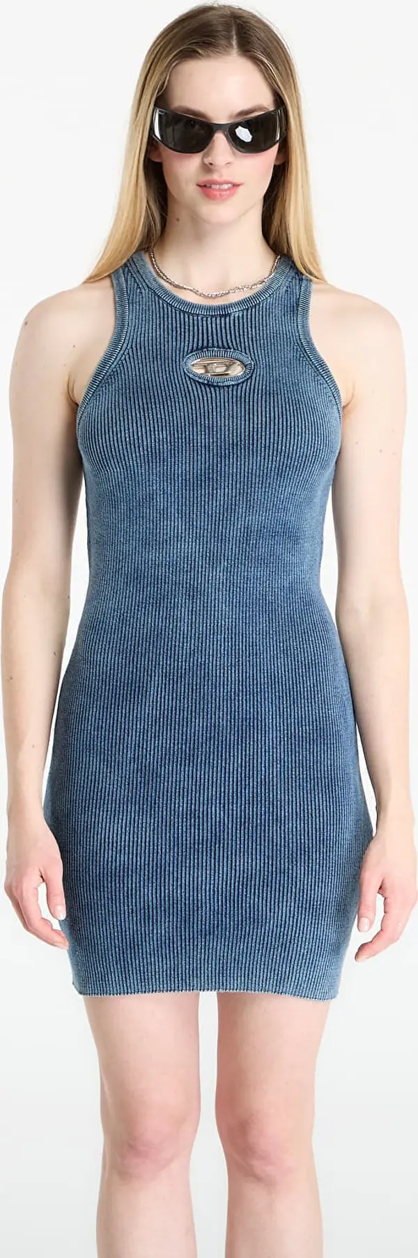 Diesel Obleka DIESEL M-Anchorage-Sl Dress Blue XS