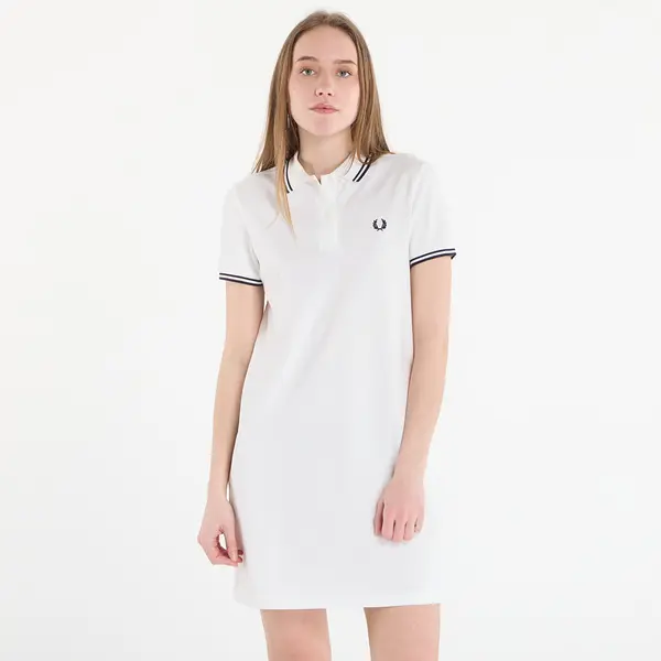 FRED PERRY Obleka FRED PERRY Twin Tipped Fred Perry Dress Snow White/ Navy 40