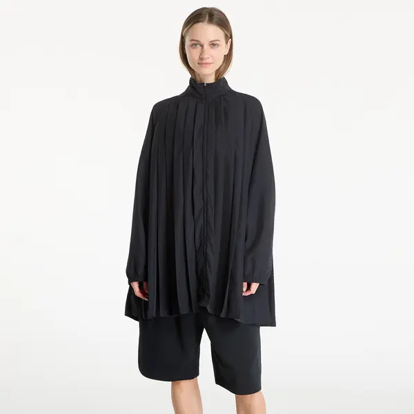 Nike Obleka Nike Sportswear Women's Oversized Long-Sleeve Pleated Mini Dress Black/ Black S