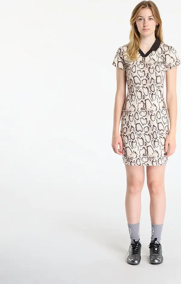 Puma Obleka PUMA x A$AP ROCKY Snakeskin Futbol Dress Frosted Ivory/ AOP XS