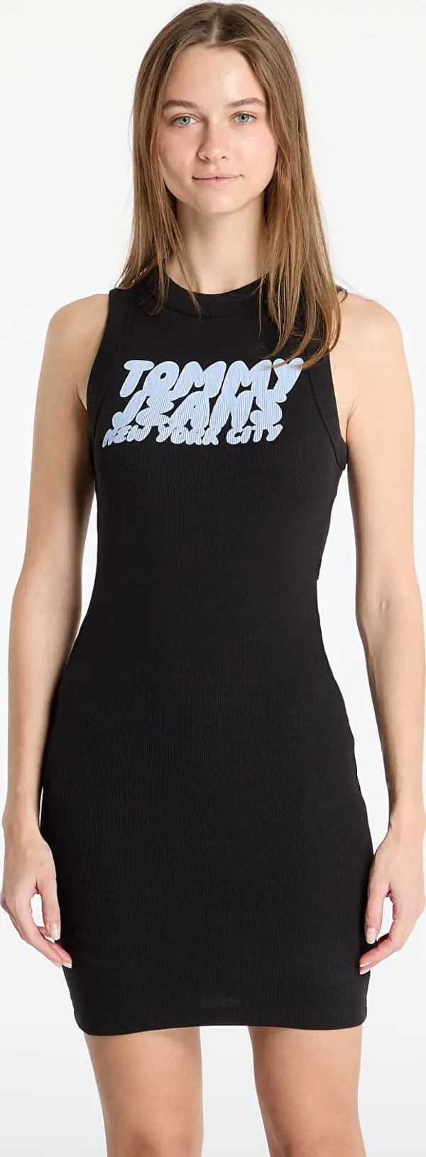 Tommy Hilfiger Obleka Tommy Jeans Tj Bubble Tank Dress Black L