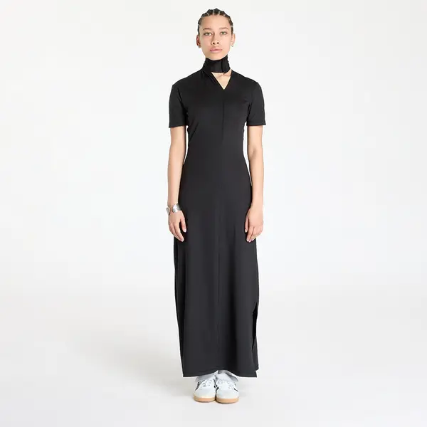 Y-3 Obleka Y-3 Fitted Neck Closure Dress Black M