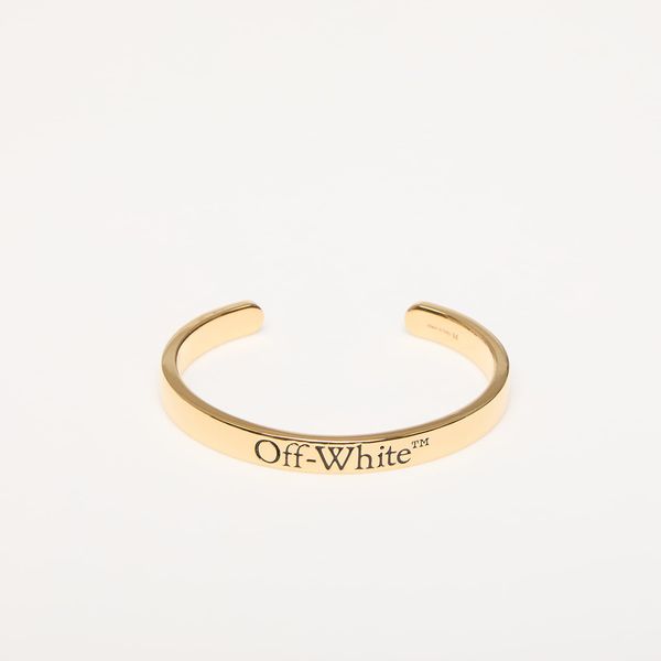 Off-White Off-White Logo Bangle Bracelet Gold L