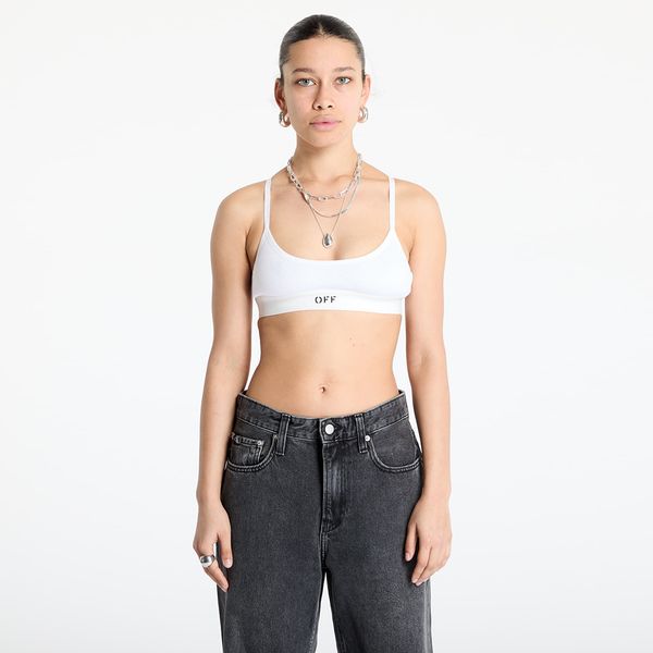 Off-White Off-White Off Rib Bralette White/ Black L