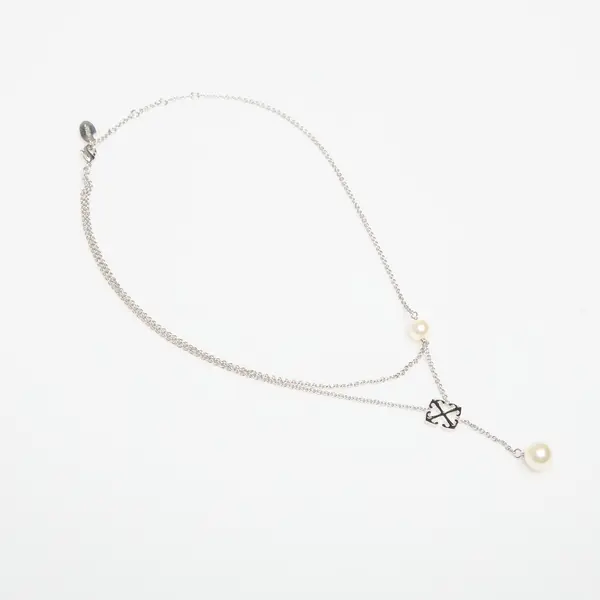 Off-White Ogrlica Off-White Arrow Necklace Silver/ Black Universal