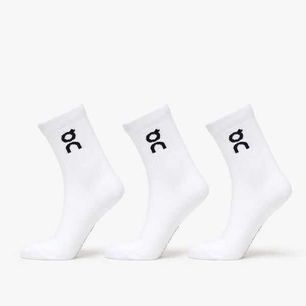 On On Logo Sock 3-Pack White XL