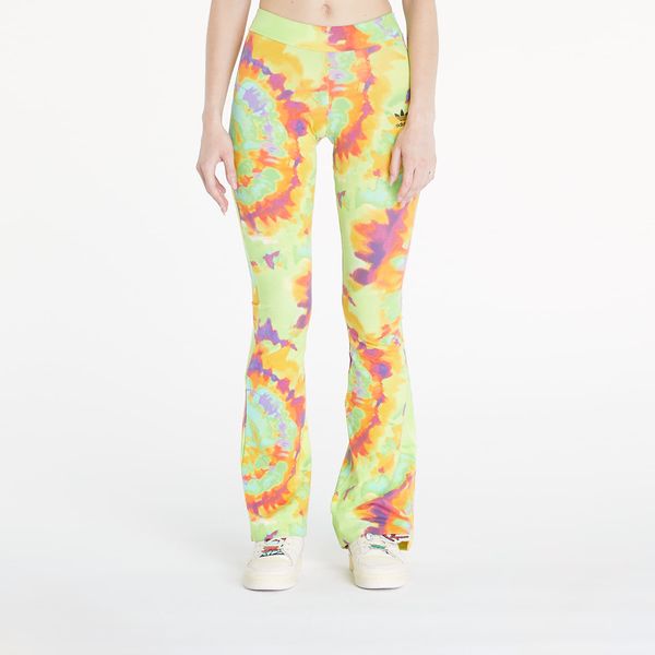 adidas Originals Pajkice adidas Tie-Dyed Flared Pant Yellow/ Multicolor S