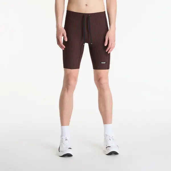 BANDIT Pajkice BANDIT Men's Striped Cadence™ 7 Pocket Lined Half Tights Cacao/ Black L