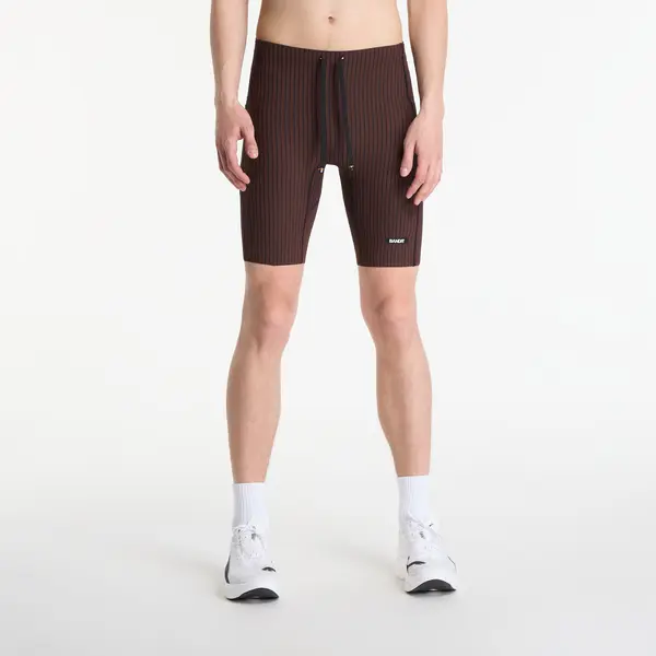 BANDIT Pajkice BANDIT Men's Striped Cadence™ 7 Pocket Lined Half Tights Cacao/ Black S