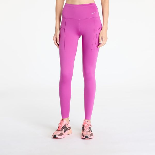 Nike Pajkice Nike Go Women's Firm-Support High-Waisted Full-Length Leggings with Pockets Hot Fuchsia/ Black L