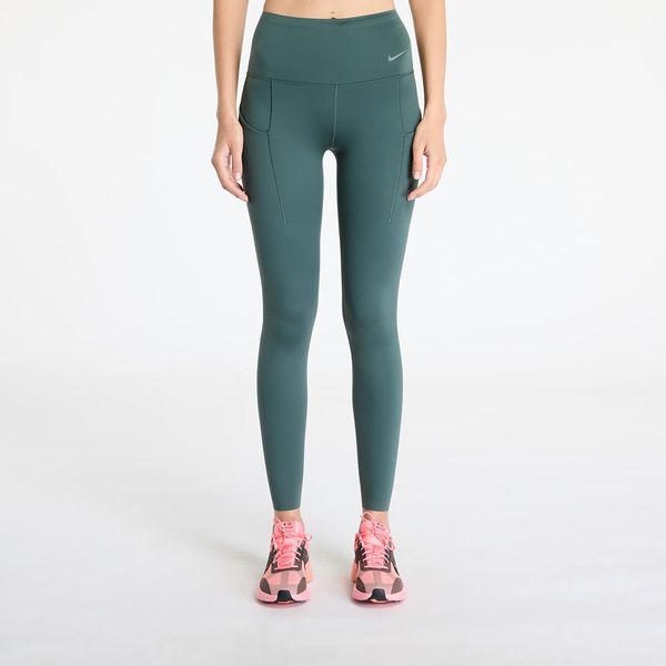 Nike Pajkice Nike Go Women's Firm-Support High-Waisted Full-Length Leggings with Pockets Vintage Green/ Black XS