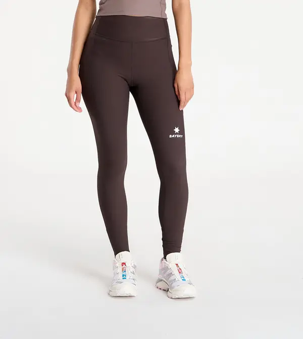 SAYSKY Pajkice SAYSKY W Combat+ Rib Long Tights Coffee S