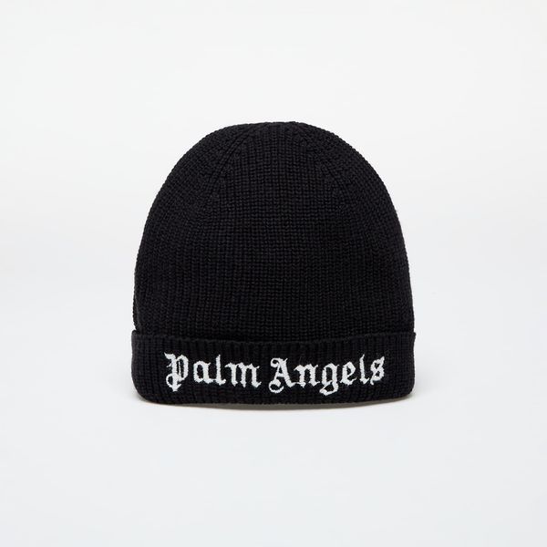 Palm Angels Kids Palm Angels Kids Logo Knit Beanie Black/ White I