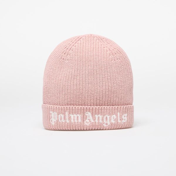 Palm Angels Kids Palm Angels Kids Logo Knit Beanie Pink/ White I