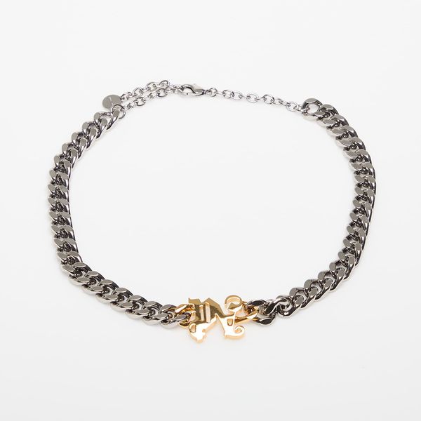 Palm Angels Palm Angels Pa Monogram Chain Necklace Silver/ Gold Universal