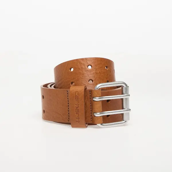Carhartt WIP Pas Carhartt WIP Double Script Belt Cognac/ Silver XS